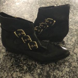 Dolce Vita Black Buckle Boots
